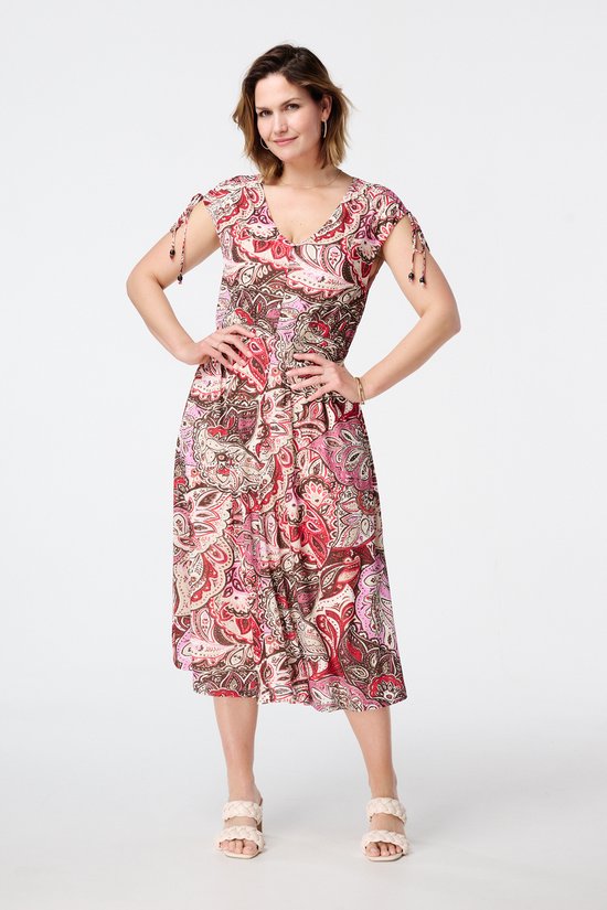 MS Mode Jurk Midi jurk met paisley print