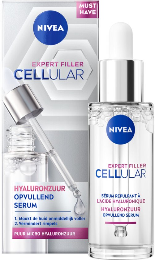 NIVEA Cellular Filler Hyaluron Vullend Serum - 3 x 30 ml - Voordeelverpakking
