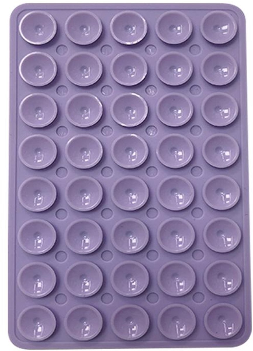 Mobigear Zuignap Telefoonhouder | Mobigear EasyMount - 40 Suction Cup - Paars Universeel