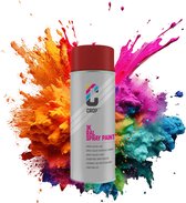 CROP Peinture En Bombe RAL 3000 Rouge Feu - Couverture élevée, Séchage