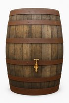 Baril de pluie en bois avec robinet d'eau - 190 litres