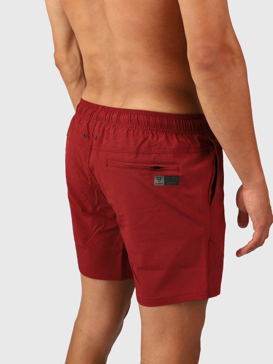 Brunotti Bru - conic Zwembroek Heren - Zwemshort met 4 - Way Stretch - Rust Red — afbeelding 6