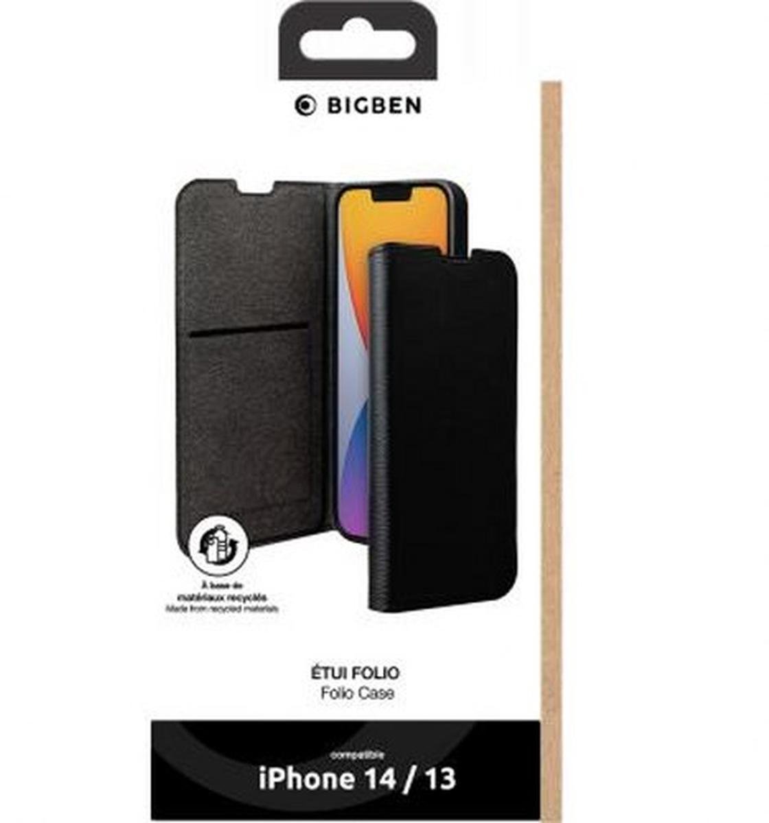 Bigben Connected - Telefoonhoesje - Kaarthouder - iPhone 14 - Zwart