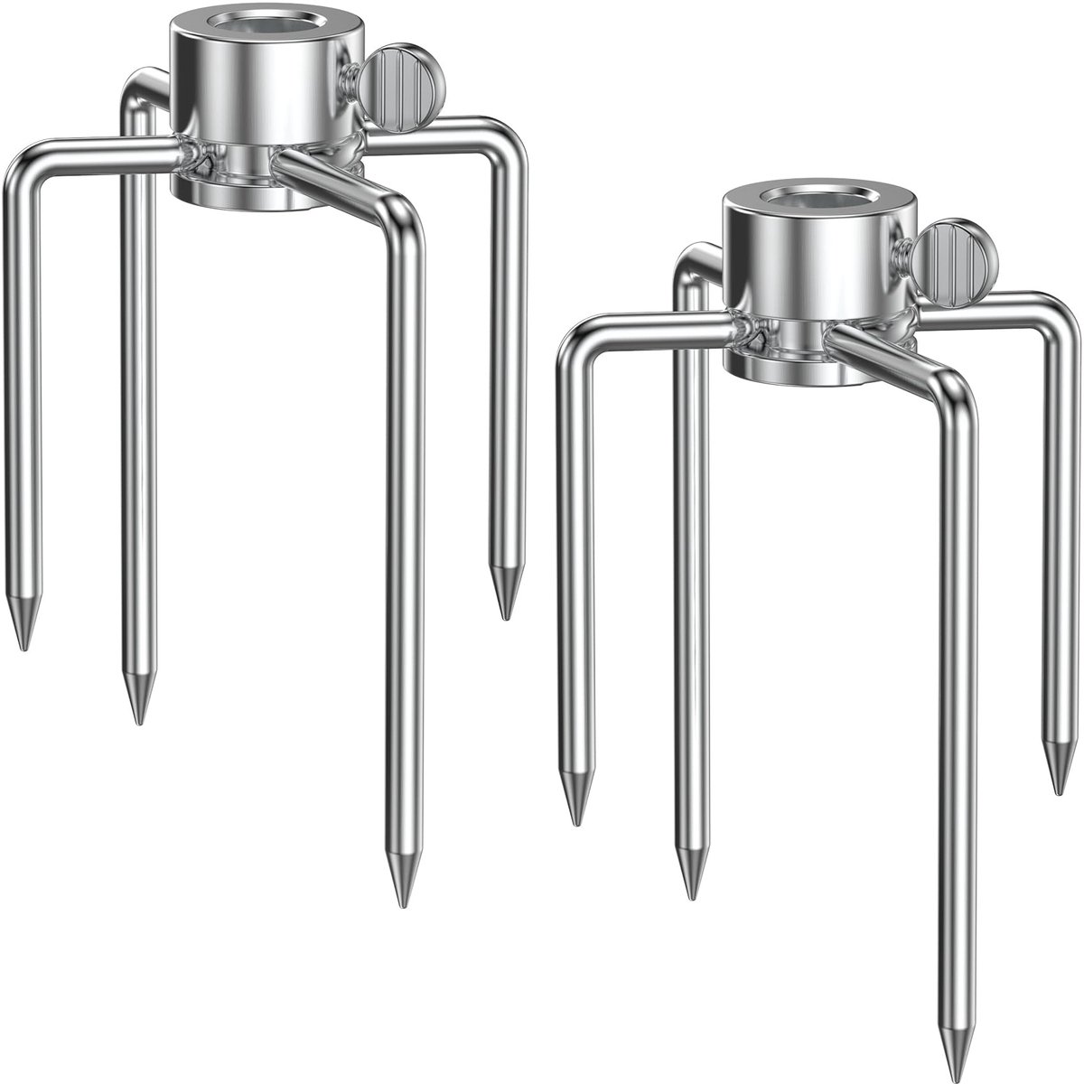 Ibenzoa® Zware Rotisserie Vorken voor Grill met Veilige Borgschroef en Brede Compatibiliteit, 2 Stuks
