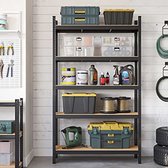 Étagère Garage G-Rack 180x120x60cm - 5 Niveaux - Charge 175kg/étage - Montage Sans Vis - Acier Galvanisé