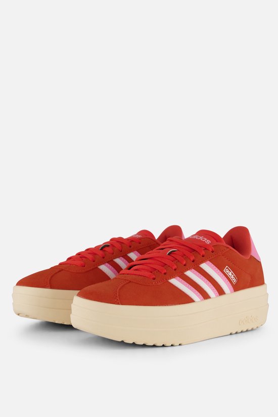 Adidas VL Court Bold Sneakers rood Leer Dames Maat 37 1/3 bol