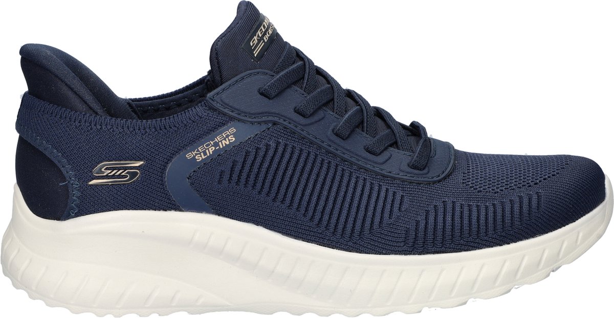 Bobs Sport Squad Chaos Current Muse dames instapschoenen - Blauw wit - Maat 39