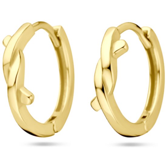 Boucles d'oreilles pendantes Argent plaqué or (jaune) 12,5 mm 1 micron 2103789