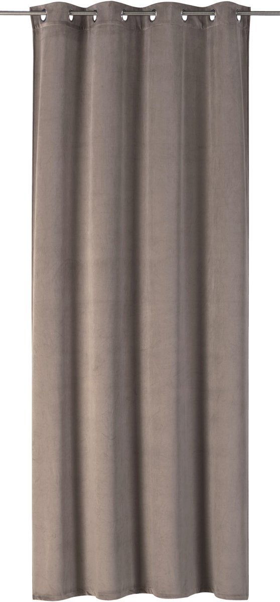 Elbersdrucke Gordijn met oogjes Odeon 255x140 cm bruin Velvet