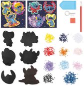 Disney Lilo et Stitch Totum 3 en 1 ensemble de bricolage – fabrication de bracelets, moulage de plâtre, peinture diamant, fabrication d'aimants et de porte-clés, pointe cadeau, speelgoed créatifs