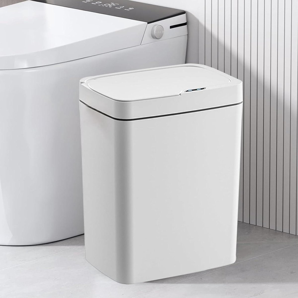 Automatische vuilnisemmer 15 l - Smart Touchless met deksel - Slank & waterdicht - Voor woonkamer, keuken, kantoor en slaapkamer