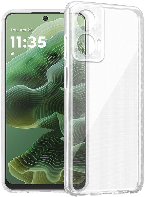 EASSGU Hoes voor mobiele telefoon voor Motorola Moto G35 5G 6,72 inch (17,2 cm), flip folio, PU-leren magneetschakelaar, beschermhoes, 3 vakken voor pasjes, 1 portefeuille, standaard, zwart