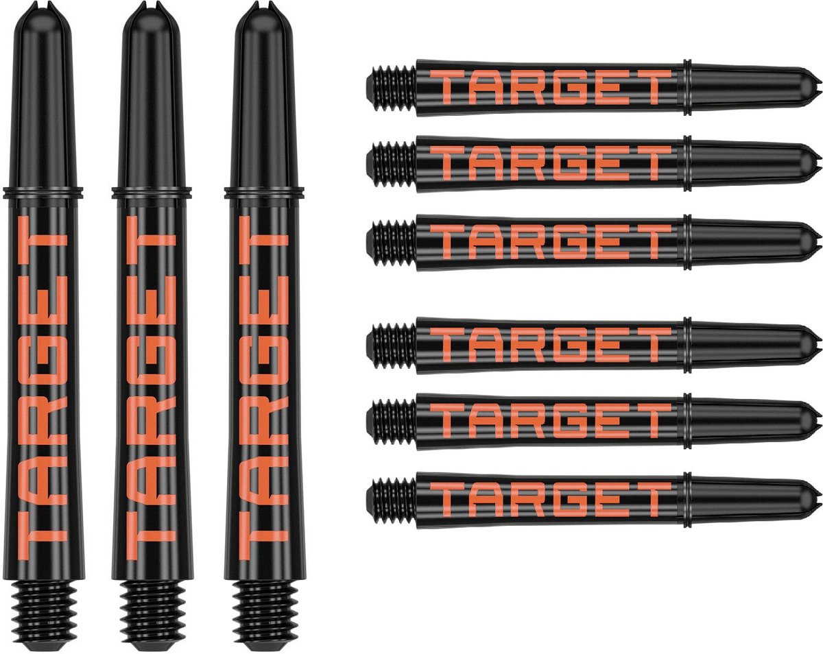 Target Pro Grip Tag 3 Set Black Orange - Dart Shafts Short