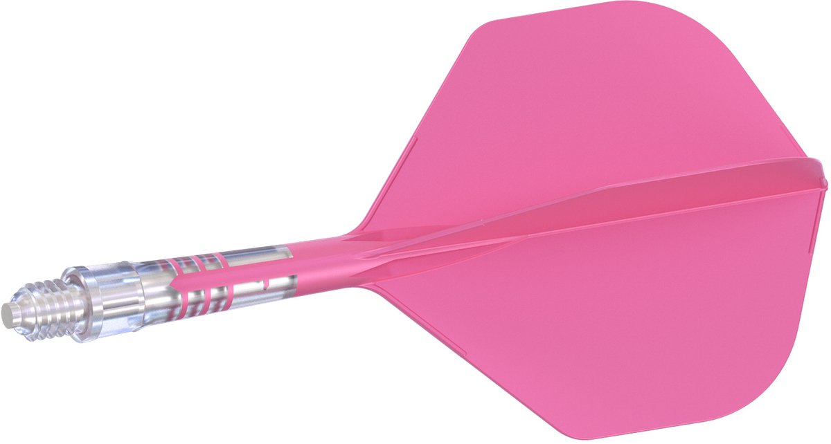 Cuesoul ROST T19 Integrated Dart Flights Small Standard Wing Carbon Pink - Dart Flights Maat 5