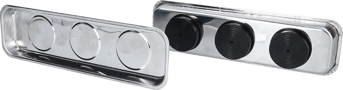 Magnetische tray- en schaalset RVS 65 x 226 mm, 2-dlg - Professioneel gereedschap voor doe-het-zelvers