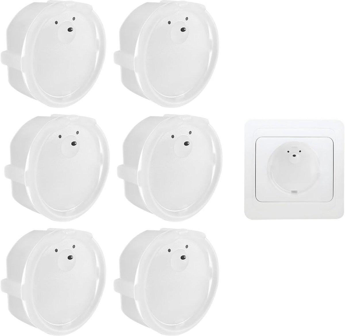 6 Stuks Kinderstopcontactbeveiliging - Veilige Stopcontactbeschermers Voor Thuis en School
