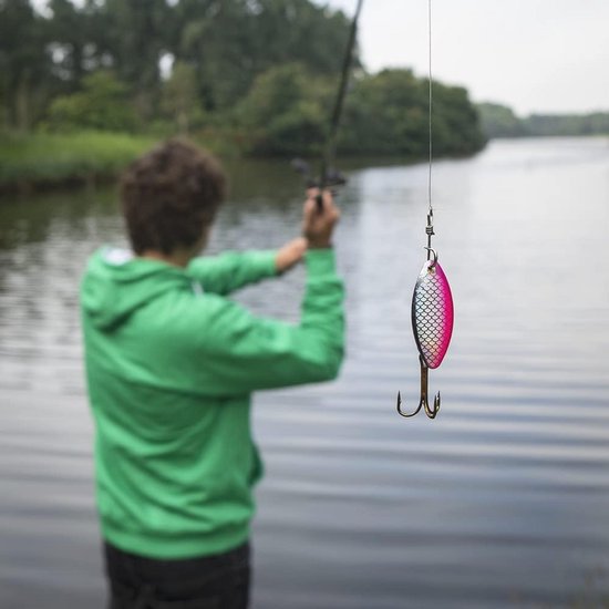 Telescopische Hengelset voor Forel en Baars - Complete Spinset 180 cm met Aas en Koord van Merkloos — afbeelding 3