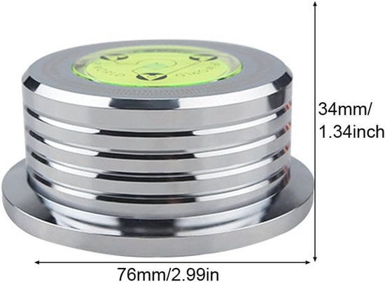 PRO SPIN Weiße Acryl-Plattenspielermatte - Platter Slipmat für 30,5 cm
