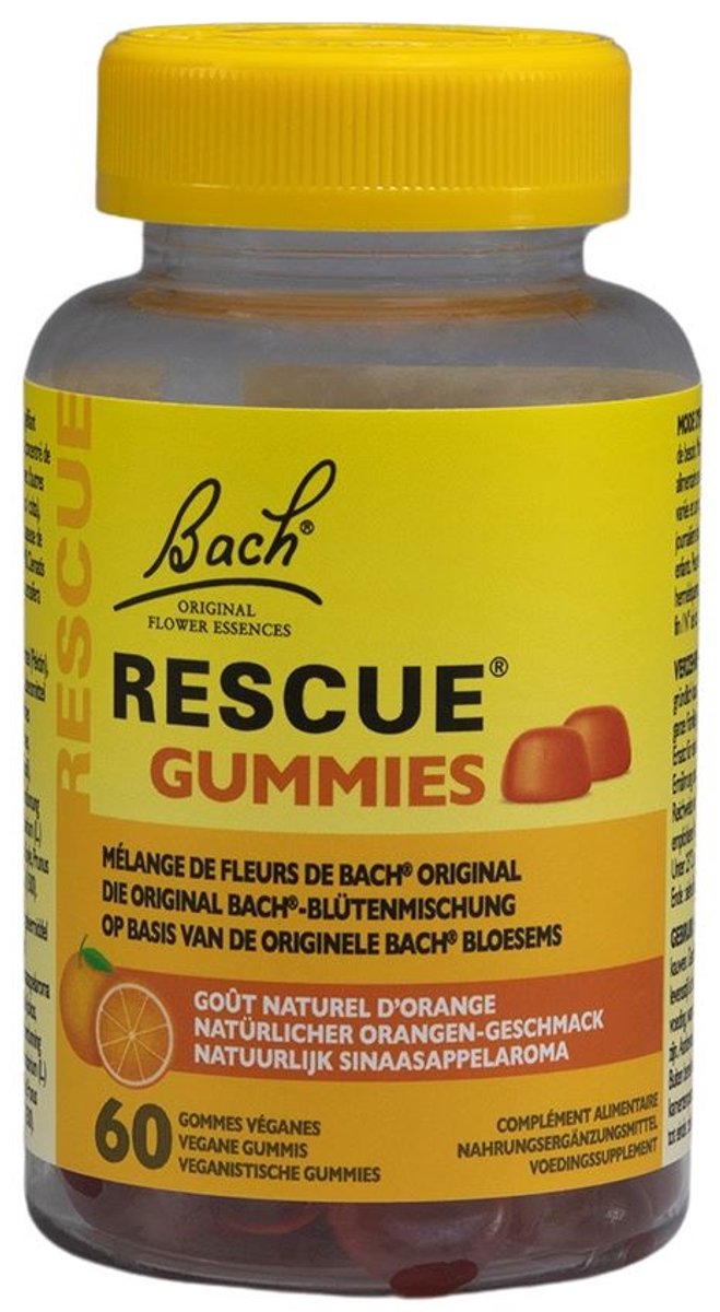 Goedkoopste Bach Rescue Rescue sinaasappel 60 Gummies