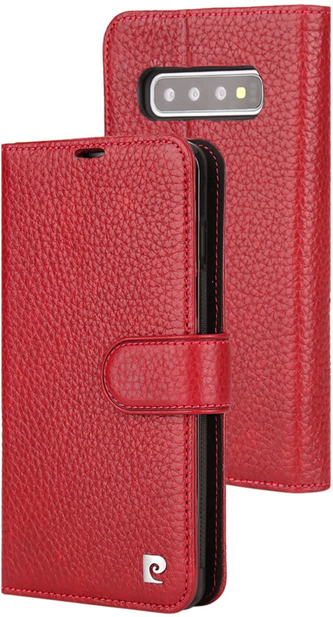 Pierre Cardin Rood Booktype hoesje Samsung Galaxy S10