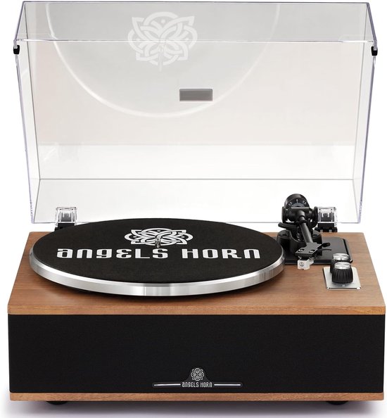 Platine Vinyle Verticale Avizar Saint-Germain – Bluetooth – Haut-parleurs 6W – Marron