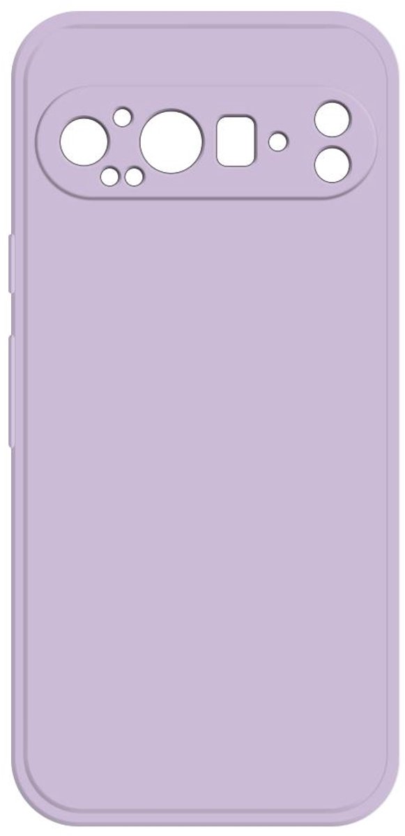 Hoesje voor Google Pixel 9 Pro - Phonesta Color Silicone Back Cover - Lichtpaars