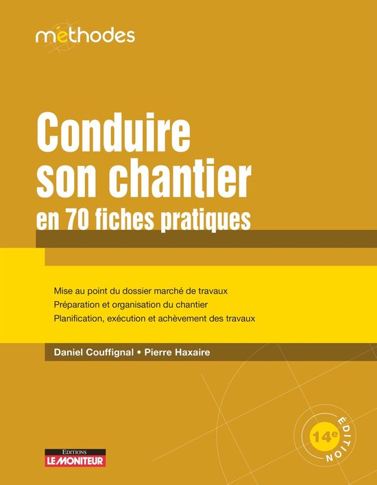 Conduire son chantier en 70 fiches pratiques - cover