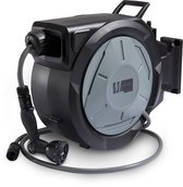 Bol.com Meisterhome® Wandslangenbox 20 meter + 2 meter - Tuinslang met haspel - Slangenhouder 180° Draaibaar - Tuinslanghaspel –... aanbieding