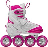 Bol.com Roces - Moody X TIF Girl Verstelbare Skeelers - Kinderen - Wit - Roze - 30-35 aanbieding