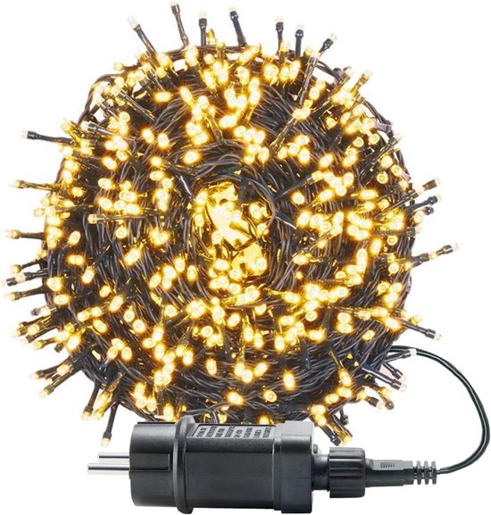 Waterdichte LED Lichtketting 50m met 500 LED's - 8 Verlichtingsmodi voor Binnen en Buiten - Ideaal voor Tuin en Feestdecoratie