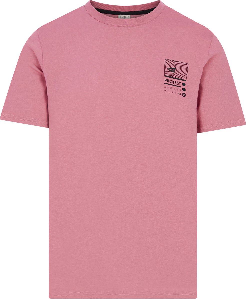 Protest Prtkeidi – T shirt Heren – Korte mouwen – Ronde hals Roze