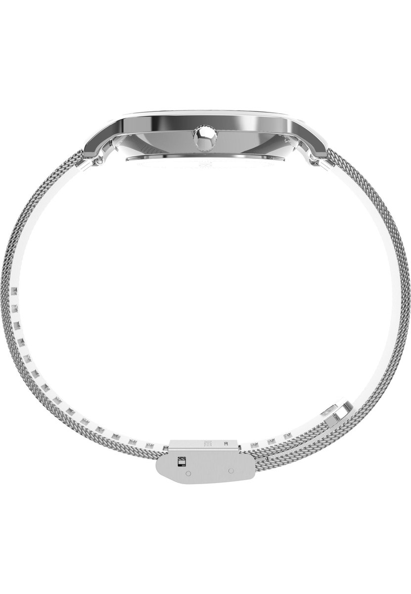 Timex Transcend Quartz Analoog Horloge Zilveren Toon Kast: 100% Loodarm Messing | Armband: 100% Roestvrij Staal 34 TW2Y10200AJ, TW2Y10300AJ