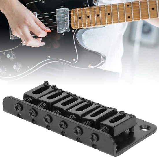 professionele elektrische Gitaar Brug 6 Stks/set Individuele Single Bridge Zadels Met Zadelsleutel Voor 6 Snarige Elektrische Gitaar Onderdelen Gitaar Brug (Color : 01
