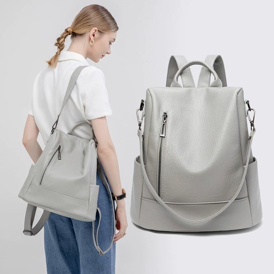 Schooltas | Miss LuLu Rugzak Dames Rugtas Kwalitatieve Kunstleren Rug Tas 15 Liter E1669 Bk