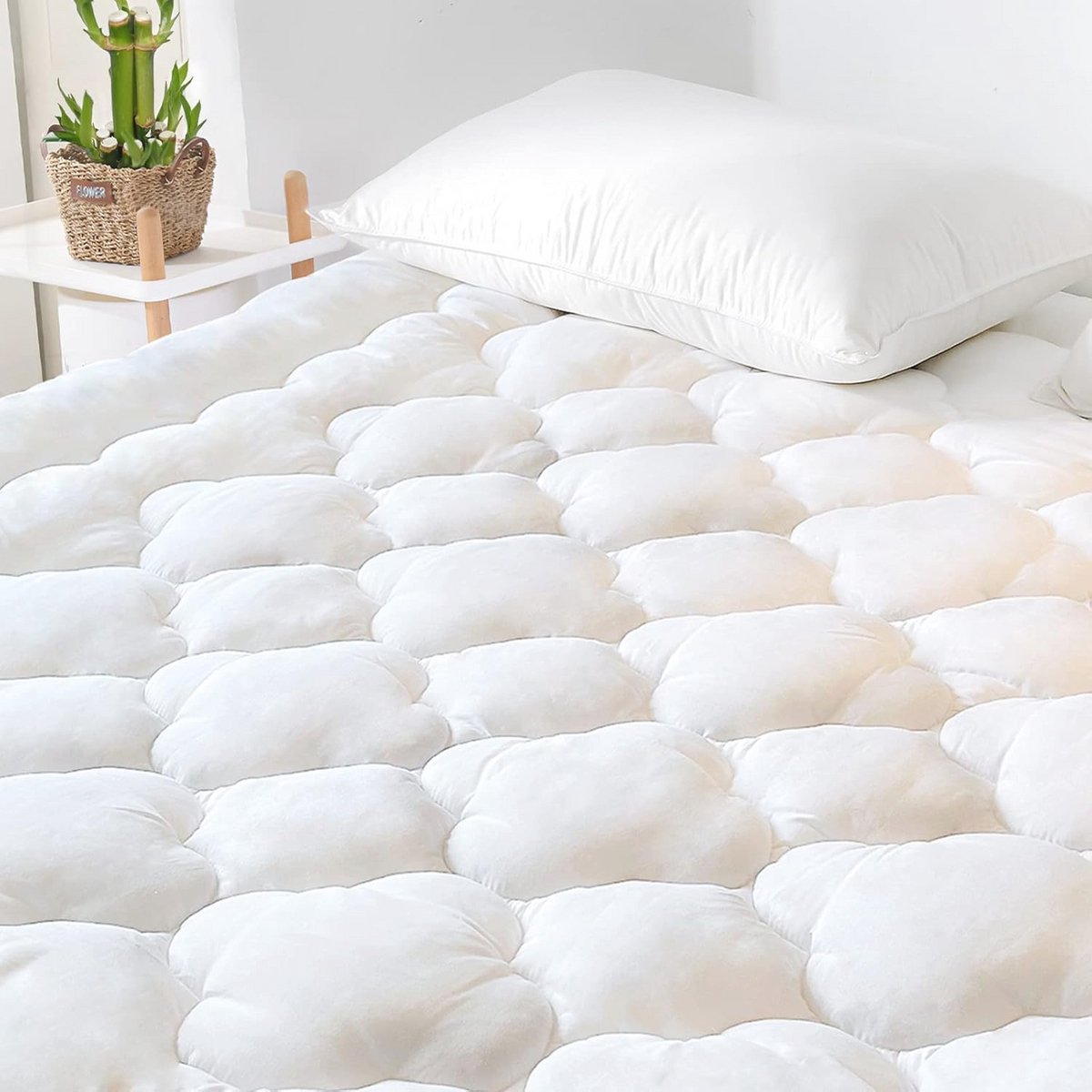 Matrastopper 120 x 200 x 30 cm - bamboeviscose matrasbeschermer met 360° bescherming