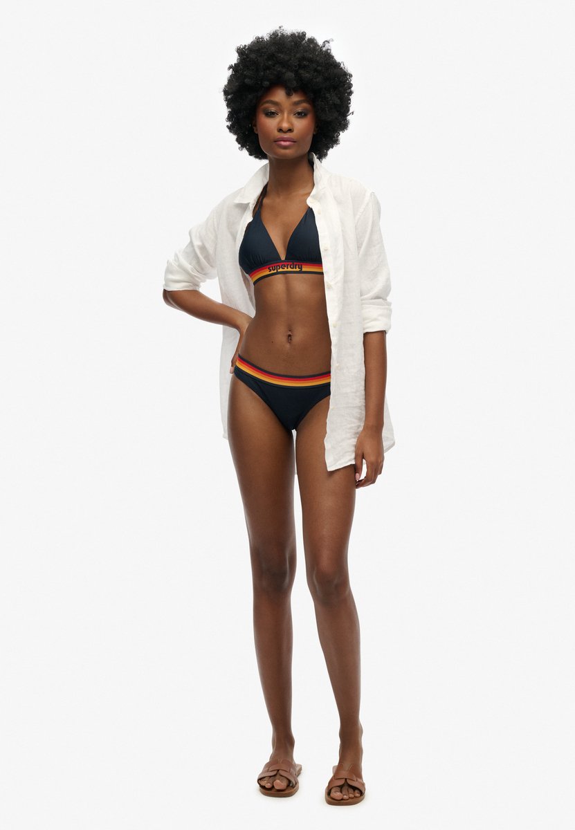 Superdry Vintage Logo triangelbikinitop Dames Badpakken Blauw
