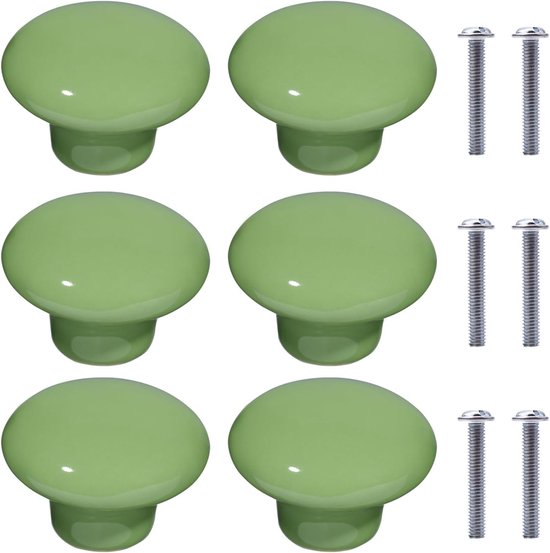 OESSUF 8 stuks houten kastknoppen voor kinderkamer, 35 mm ronde meubelknoppen met schroeven, houten handgrepen voor kasten, witte deurknoppen voor kinderen OESSUF 8 stuks houten kastknoppen voor kinderkamer, 35 mm ronde meubelknoppen met schroeven, houten handgrepen voor kasten, witte deurknoppen voor kinderen
