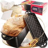 Gietijzeren Broodvorm met Deksel – Geëmailleerde Coating, Voor Oven en Barbecue, 1,5... | bol Gietijzeren Broodvorm met Deksel – Geëmailleerde Coating, Voor Oven en Barbecue, 1,5... | bol
