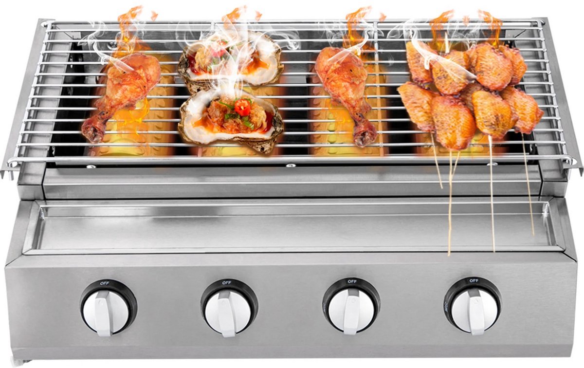 Gas bbq - buitenkeuken - RVS - Barbecue - barbeque - barbecues - gas - familie - eten gezelligheid – foto 5