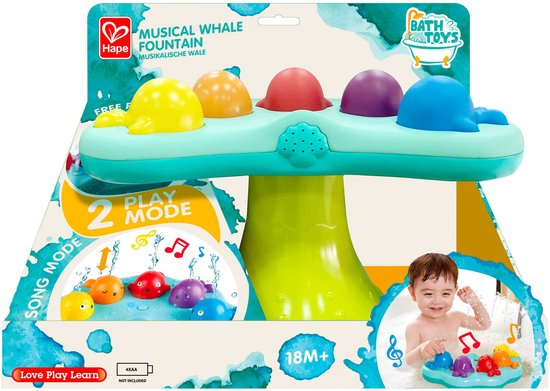 Hape Badspeelgoed Musical Whale Fountain van Hape — afbeelding 3
