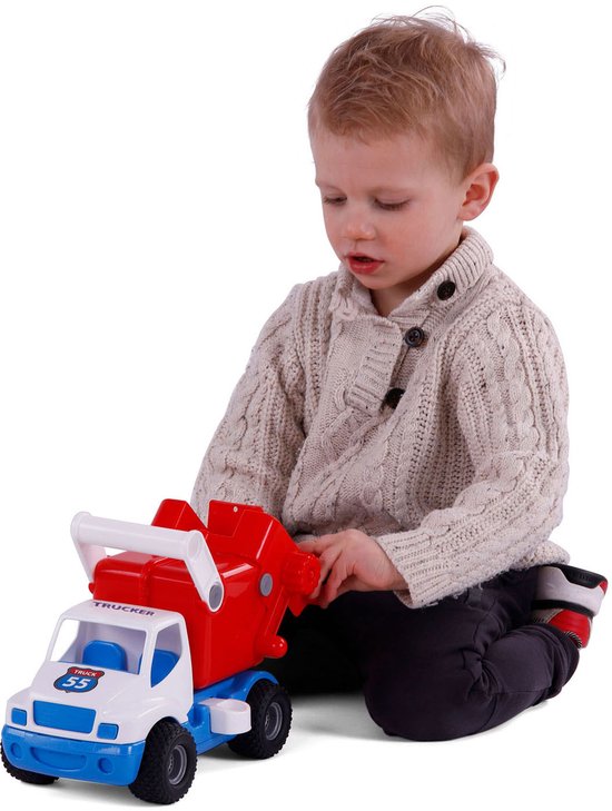 Cavallino Toys Cavallino Grip Vuilniswagen met Rubberbanden, 29cm van Cavallino Toys — afbeelding 3