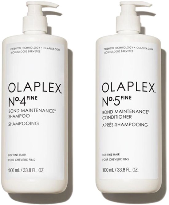Olaplex No.4 Fine Bond Maintenance Shampoo 1000ml + Conditioner