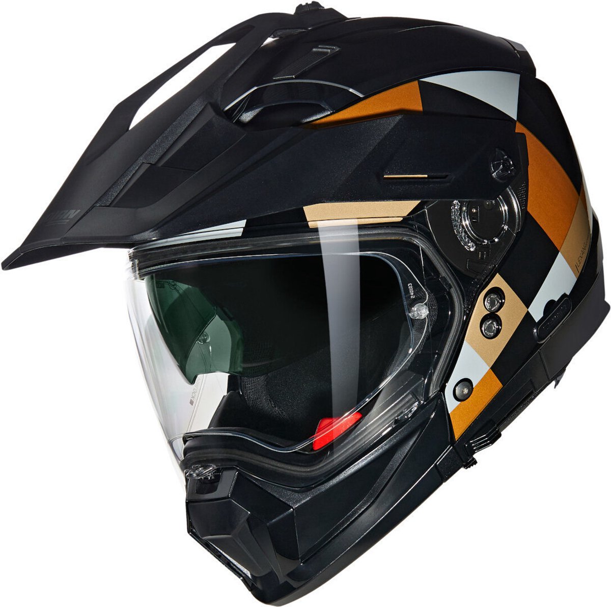 Nolan N70-2 X 06 Ruvido 343 Zwart Grijs Oker Glossy Multi Helm - Maat M - Helm