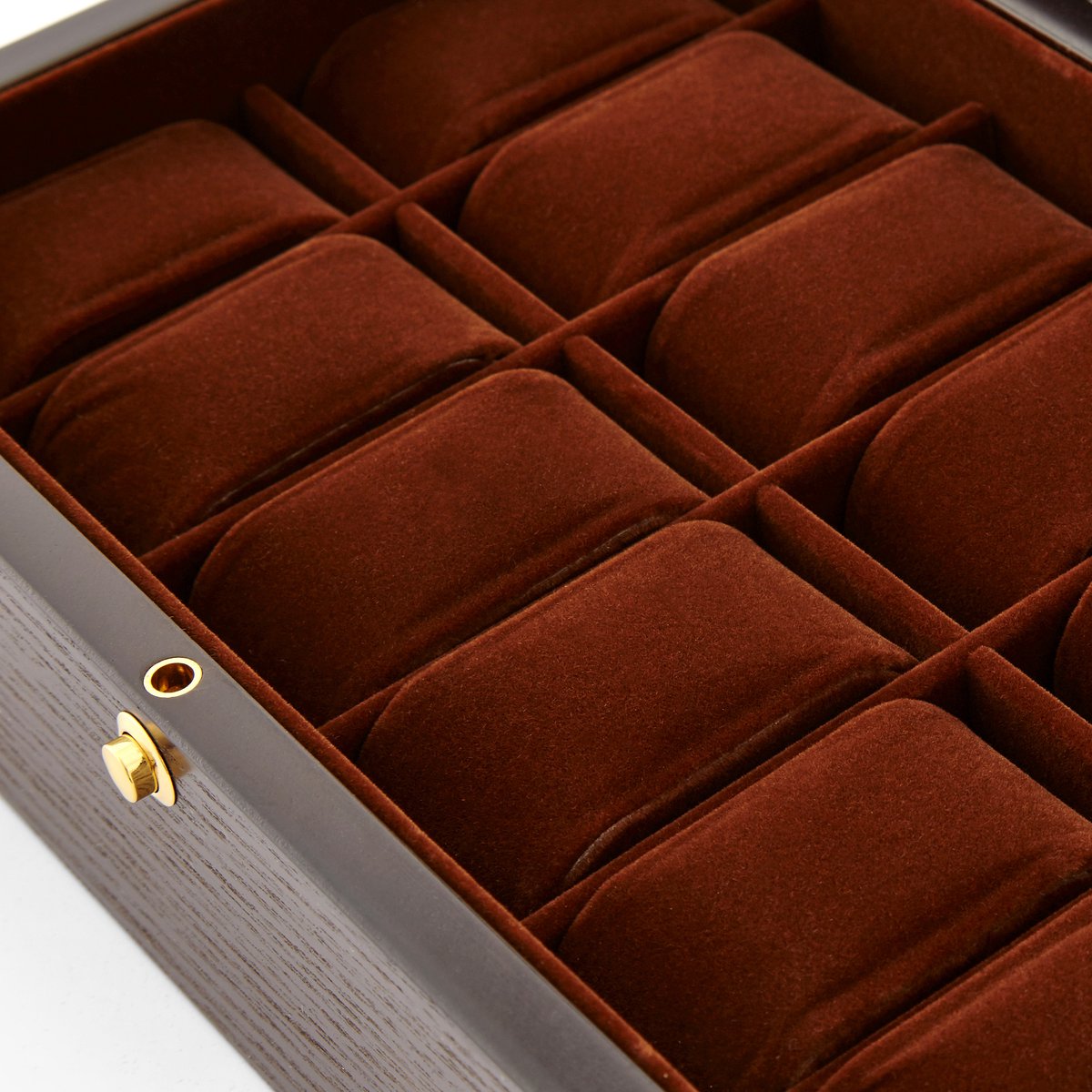 Mooie Horlogebox van Essenhoutfineer - 12 Horloges
