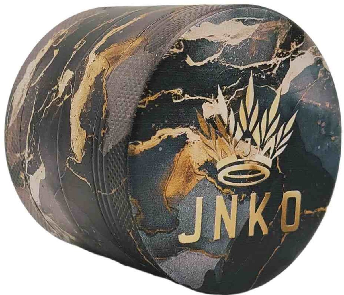 Grinder 4-Delig XL | Aluminium | 55mm | Luxury Marble Art Serie | Design 2 | Zwart & Goud | JNKO
