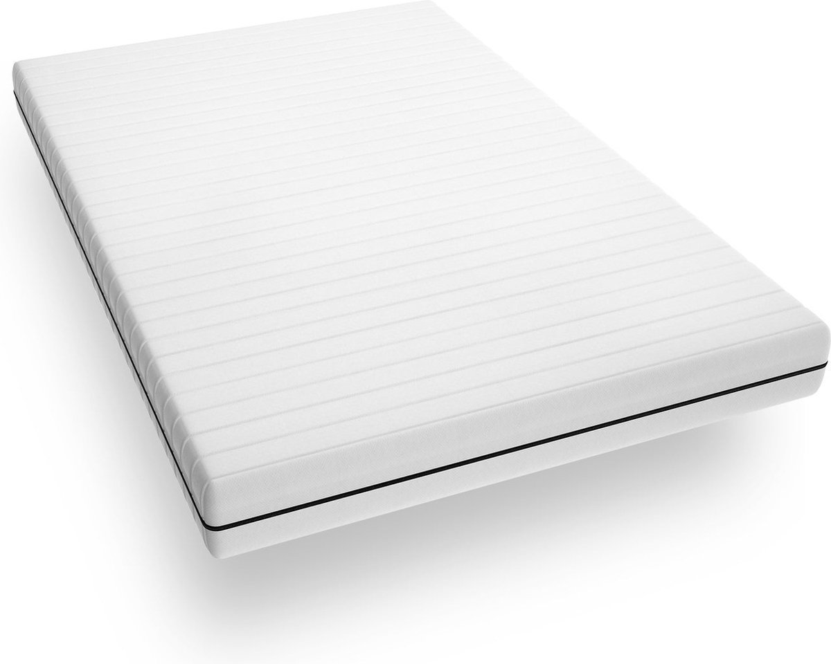 Matras 80 x 200 cm - Hoogte ca. 15 cm - Ergonomische matras - Koudschuimmatras met 7 zones - Matras 80 x 200 eenpersoons - Ademende matrassen - Matras Zacht