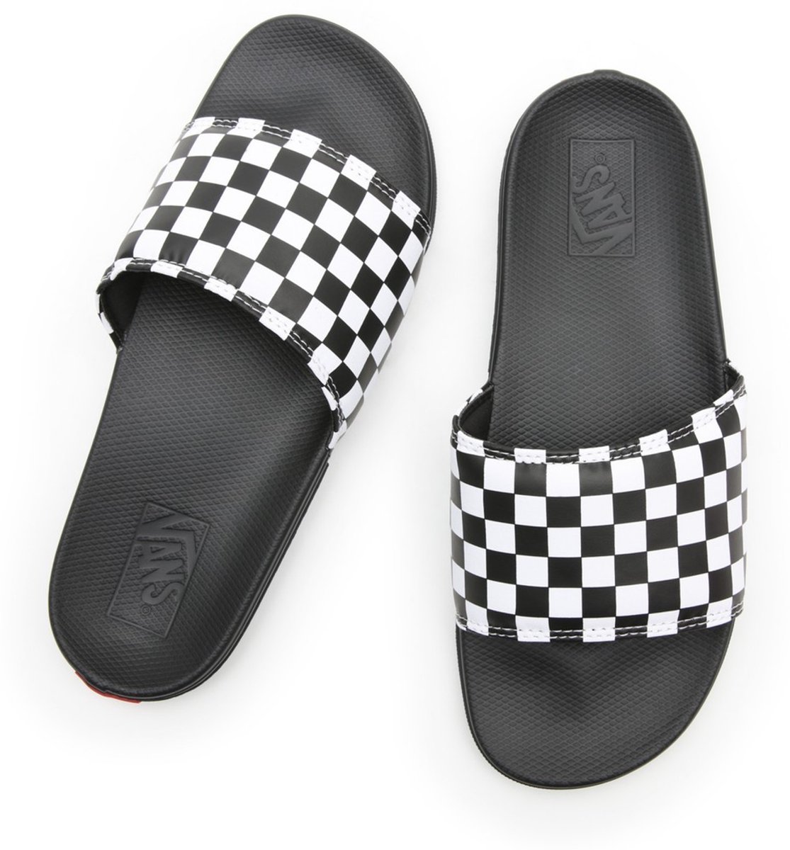 Vans Badslippers Heren MN La Costa Slide-On Checkerboard Zwart