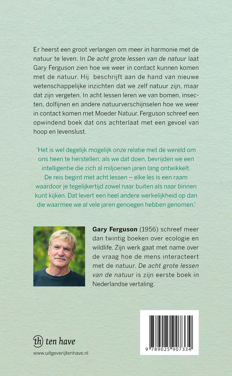De acht grote lessen van de natuur - back cover