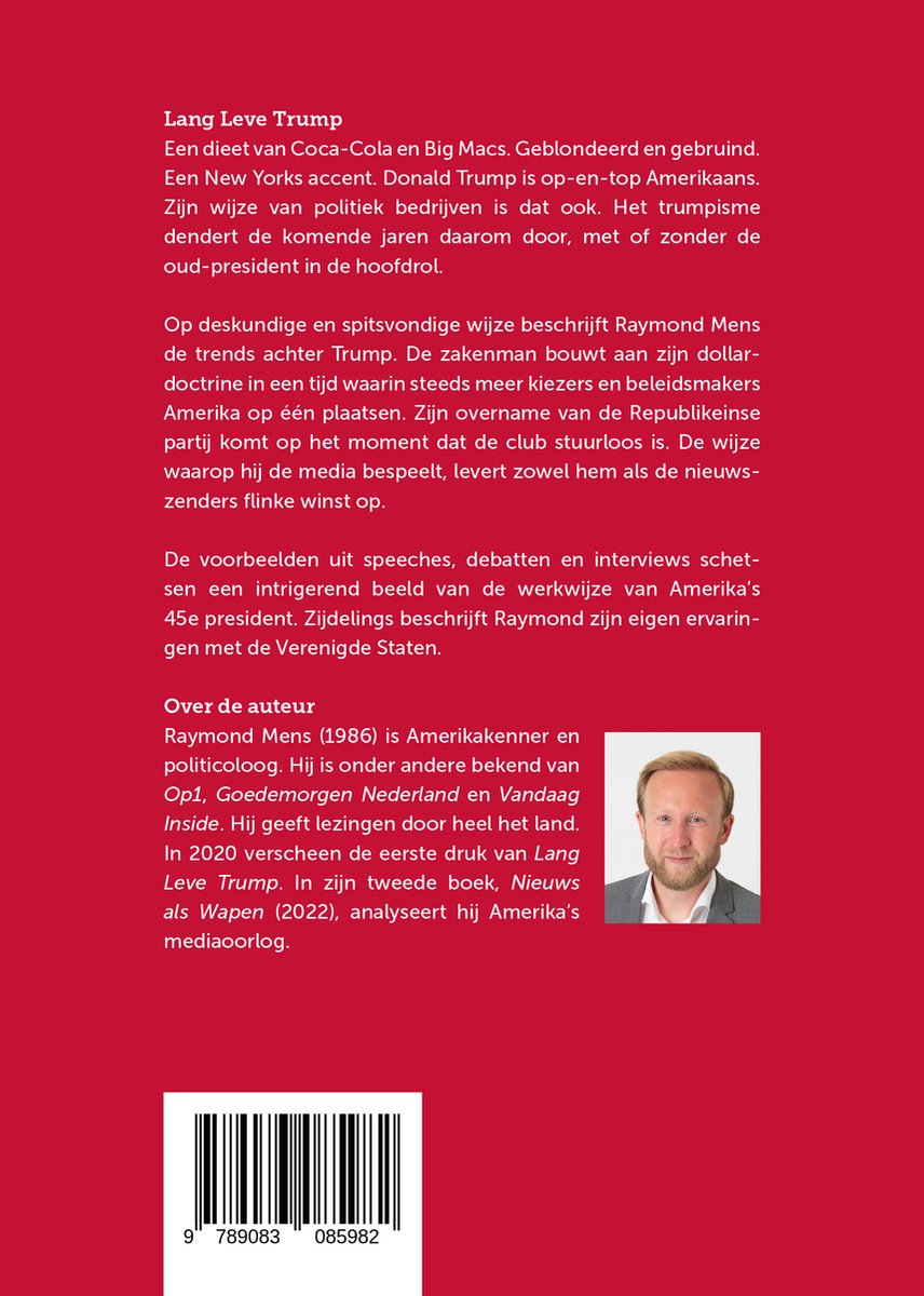Lang leve Trump - back cover