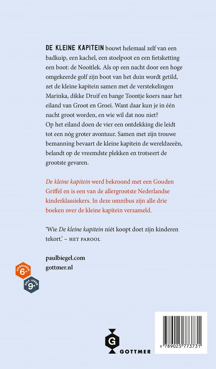 De kleine kapitein - back cover